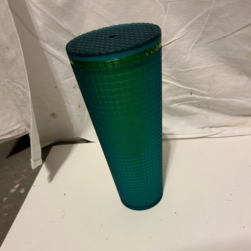 STARBUCKS TEAL GREEN VENTI w LID